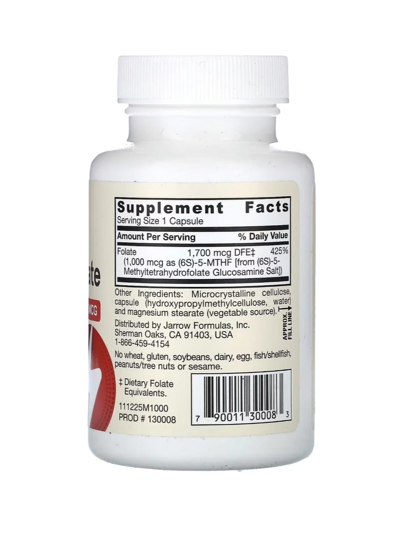 جارو فورملاز ميثيل فولات فائق القوة 1000 ميكروغرام، 100 كبسولة نباتية - Image 2